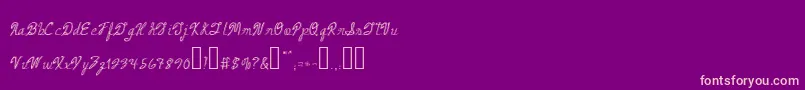 ArmandCocktail Font – Pink Fonts on Purple Background