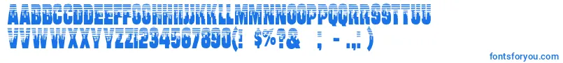 フォントWill – 白い背景に青い文字