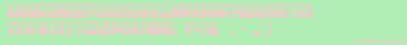 Will Font – Pink Fonts on Green Background