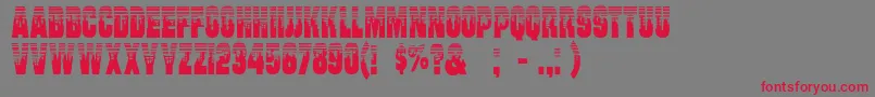 Will Font – Red Fonts on Gray Background