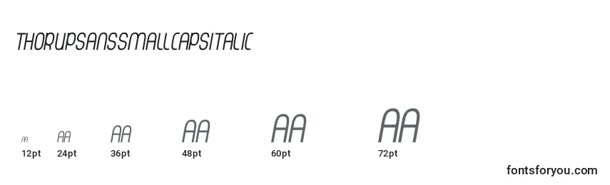 ThorupSansSmallCapsItalic Font Sizes