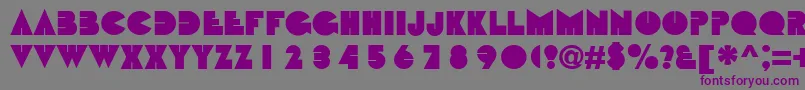 Bbt Font – Purple Fonts on Gray Background