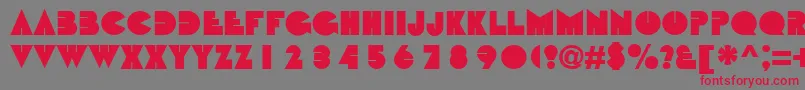 Bbt Font – Red Fonts on Gray Background