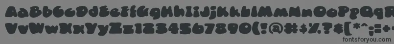 DuncecapbbReg Font – Black Fonts on Gray Background