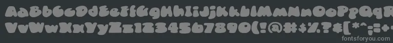 DuncecapbbReg Font – Gray Fonts on Black Background