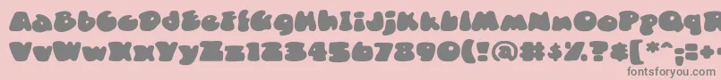 DuncecapbbReg Font – Gray Fonts on Pink Background