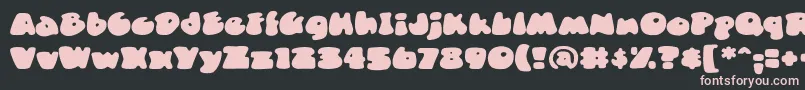 DuncecapbbReg Font – Pink Fonts on Black Background