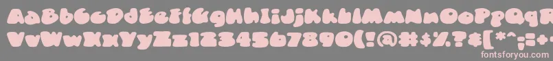 DuncecapbbReg Font – Pink Fonts on Gray Background