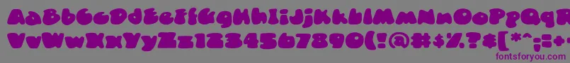 DuncecapbbReg Font – Purple Fonts on Gray Background