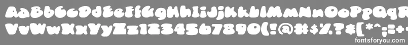 DuncecapbbReg Font – White Fonts on Gray Background