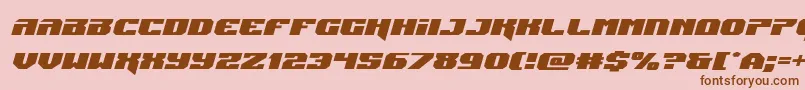 Jumpersexpandital Font – Brown Fonts on Pink Background