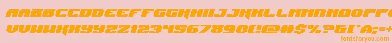 Jumpersexpandital Font – Orange Fonts on Pink Background
