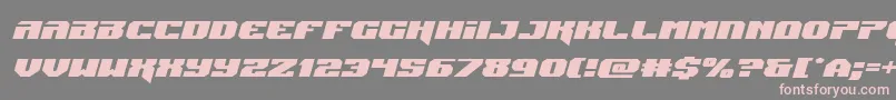 Jumpersexpandital Font – Pink Fonts on Gray Background