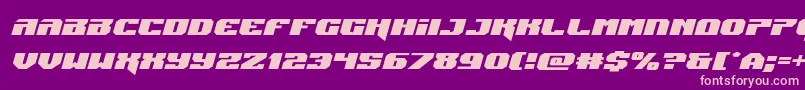 Jumpersexpandital Font – Pink Fonts on Purple Background