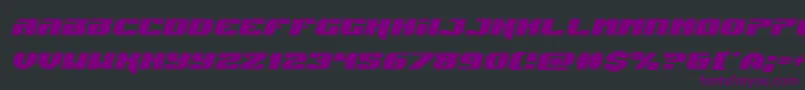 Jumpersexpandital Font – Purple Fonts on Black Background