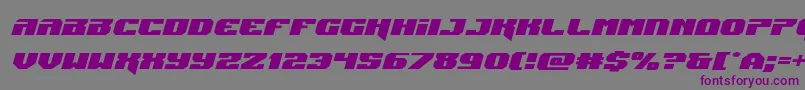 Jumpersexpandital Font – Purple Fonts on Gray Background