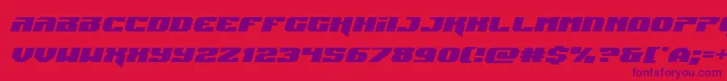 Jumpersexpandital Font – Purple Fonts on Red Background
