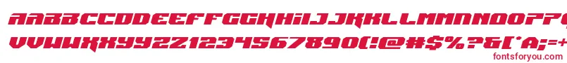 Jumpersexpandital Font – Red Fonts on White Background