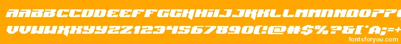 Jumpersexpandital Font – White Fonts on Orange Background