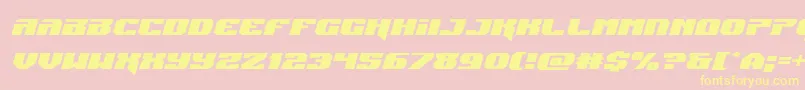 Jumpersexpandital Font – Yellow Fonts on Pink Background