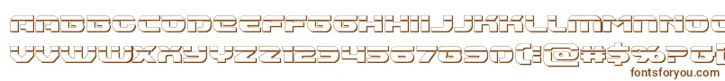 Шрифт Annapolisbullet – коричневые шрифты на белом фоне