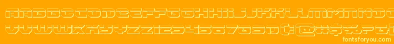 Annapolisbullet Font – Yellow Fonts on Orange Background