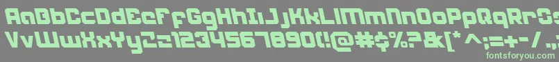 Weaponeerleft Font – Green Fonts on Gray Background