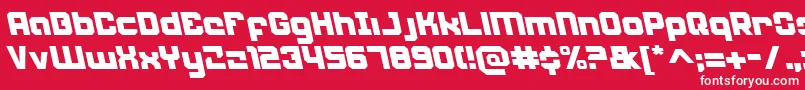 Weaponeerleft Font – White Fonts on Red Background