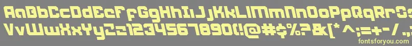 Weaponeerleft Font – Yellow Fonts on Gray Background