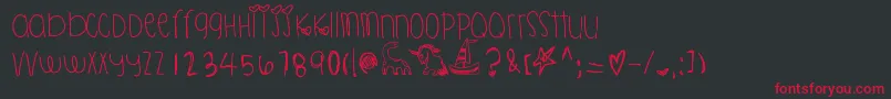 Killahpikapika Font – Red Fonts on Black Background