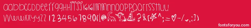 Killahpikapika Font – White Fonts on Red Background