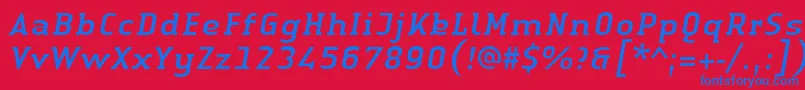 Подробнее о шрифте LinotypeAuthenticSerifItalic Шрифт LinotypeAuthenticSerifItalic – синие шрифты на красном фоне