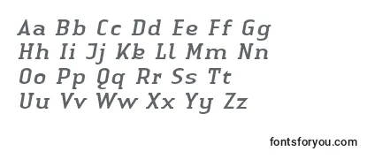 Schriftart LinotypeAuthenticSerifItalic