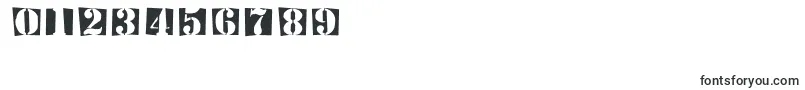 Stencilbricksrandom Font – Fonts for Numbers and Digits