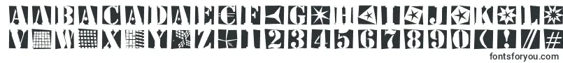 Stencilbricksrandom-Schriftart – Schriften für Logos