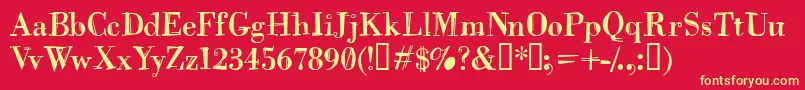 BottledFart Font – Yellow Fonts on Red Background