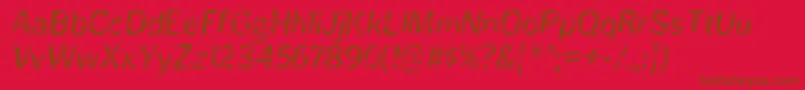 BristlesRegular Font – Brown Fonts on Red Background