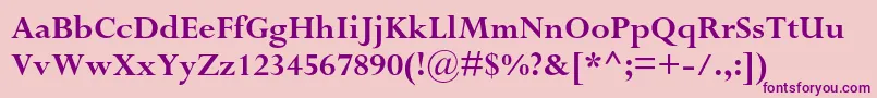 PerpetuastdBold-Schriftart – Violette Schriften auf rosa Hintergrund