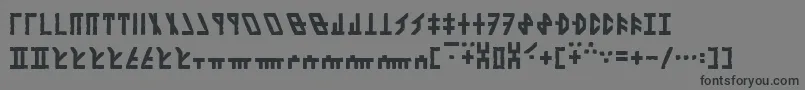 DethekStoneNormal Font – Black Fonts on Gray Background