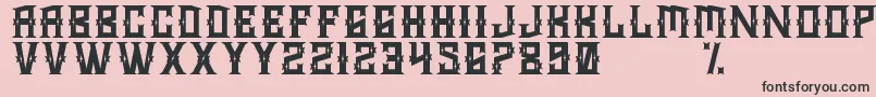 MarshalRisk Font – Black Fonts on Pink Background