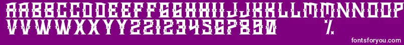 MarshalRisk Font – White Fonts on Purple Background