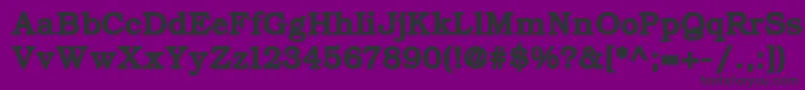 ErBukinistKoi8Bold Font – Black Fonts on Purple Background