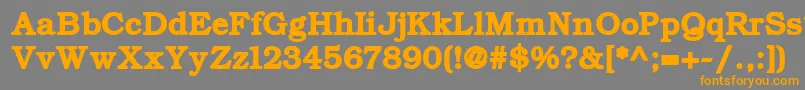 ErBukinistKoi8Bold Font – Orange Fonts on Gray Background