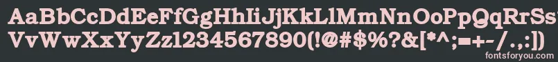 ErBukinistKoi8Bold Font – Pink Fonts on Black Background