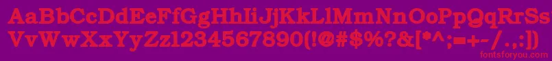 ErBukinistKoi8Bold Font – Red Fonts on Purple Background