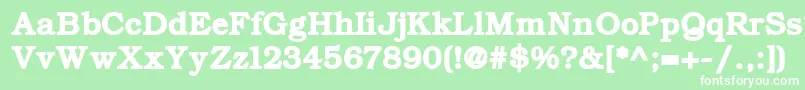 ErBukinistKoi8Bold Font – White Fonts on Green Background