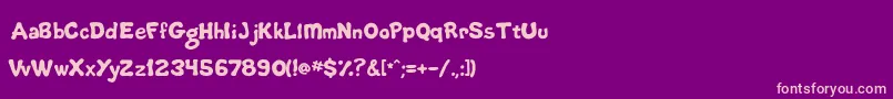 LifeIsGoofy Font – Pink Fonts on Purple Background