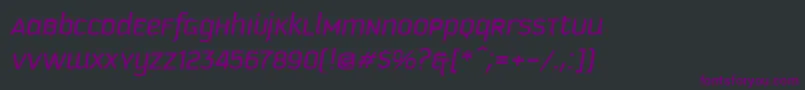 Подробнее о шрифте KautivaUniItalic Шрифт KautivaUniItalic – фиолетовые шрифты на чёрном фоне