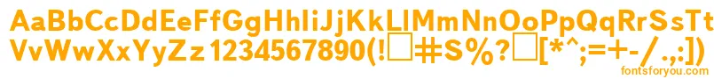 UkBukvarnayaBold Font – Orange Fonts on White Background