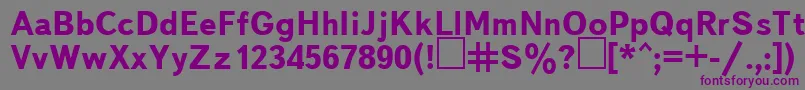 UkBukvarnayaBold Font – Purple Fonts on Gray Background